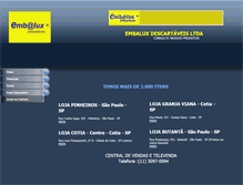 Tablet Screenshot of embalux.com.br